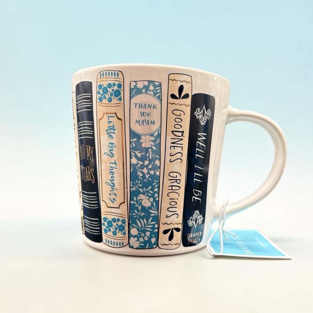 Draper James Book Spine Ceramic Mug